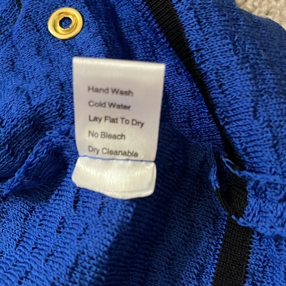 Ming Wang Women’s Blue Sweater Cardigan Size PM - Picture 9 of 13